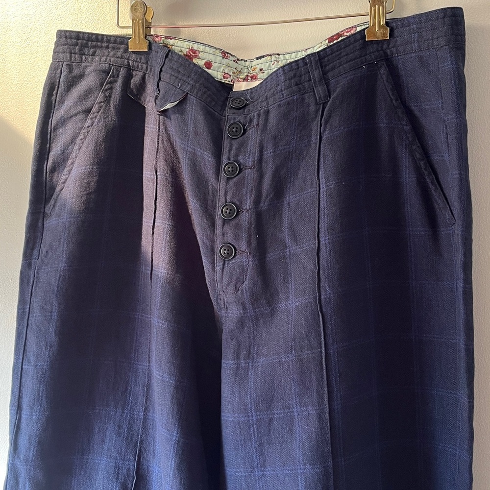 Sundance plaid Navy Trousers
